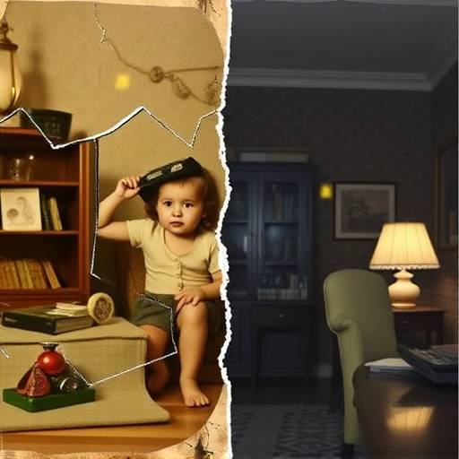 Comparazione tra una vecchia fotografia danneggiata e la stessa fotografia restaurata digitalmente